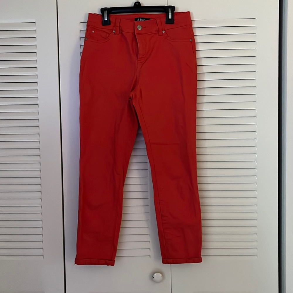 Orange Capri Jeans